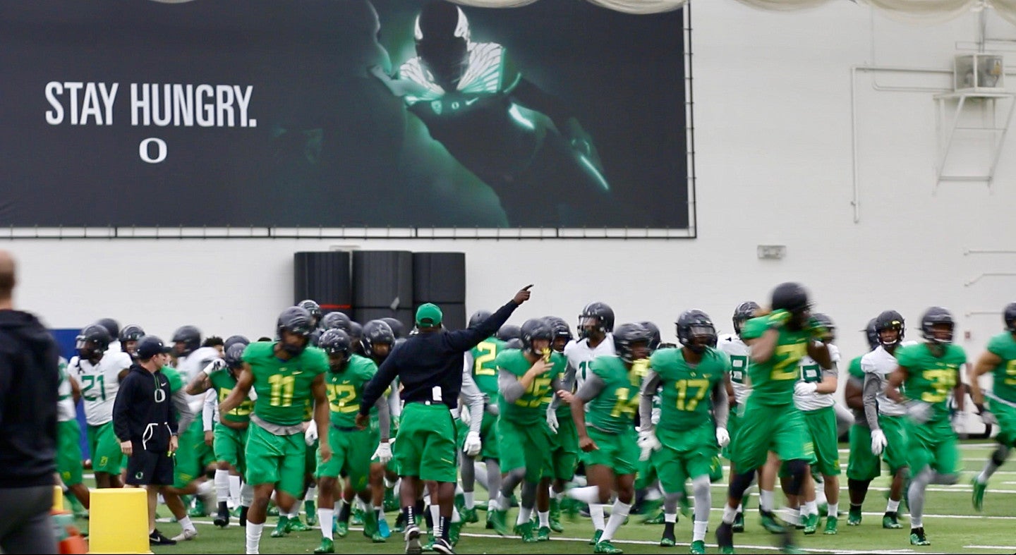 The Ducks football team