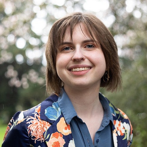 student portrait of elizabeth yost outdoors