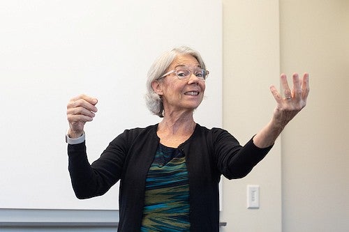 ellen fitzpatrick in the classroom