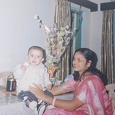 baby gayatri misra with mom