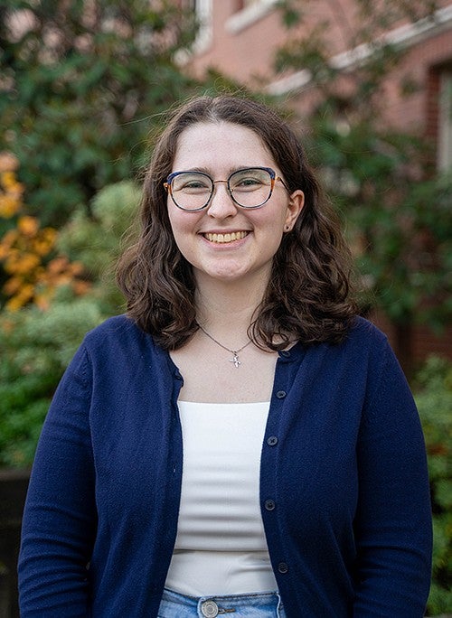 portrait of olivia black outside chapman hall