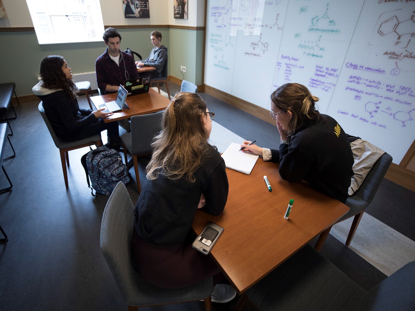 Students in commons area