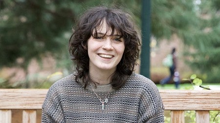 danna rubesh portrait outside on campus