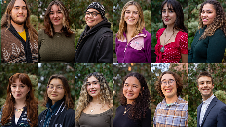 composite portrait of the 12 members of the CHC student advisory council