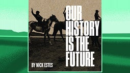 Poster for the CHC Community bookclub with the cover of Our history is the Future 