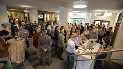 Group in Chapman Entry Lounge During May 10 2018 grand reopening.